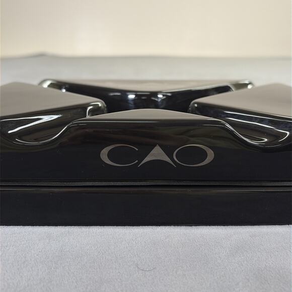 2009 CAO MX2 Ceramic Cigar Ashtray, Tabletop, 10 in x 7.5 inches, Black Charity - Picture 2 of 14